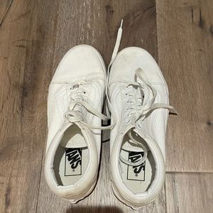 White old skool vans